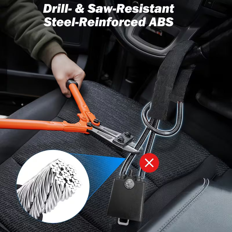 AutoSafe™ - Candando en acero antirobo con llave de seguridad